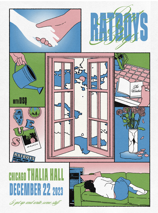 Ratboys @ Thalia Hall Screenprinted Poster 12/2023