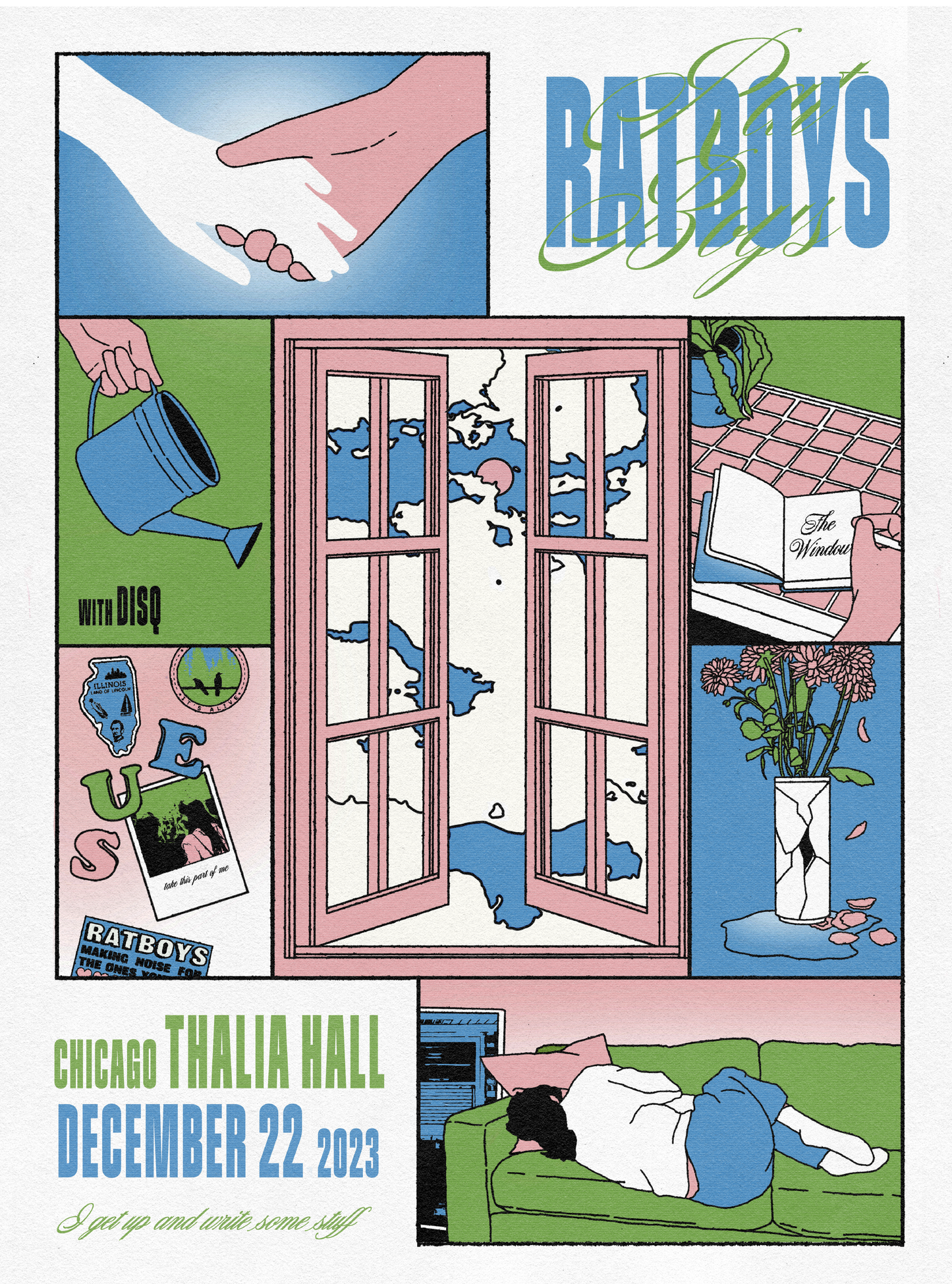 Ratboys @ Thalia Hall Screenprinted Poster 12/2023