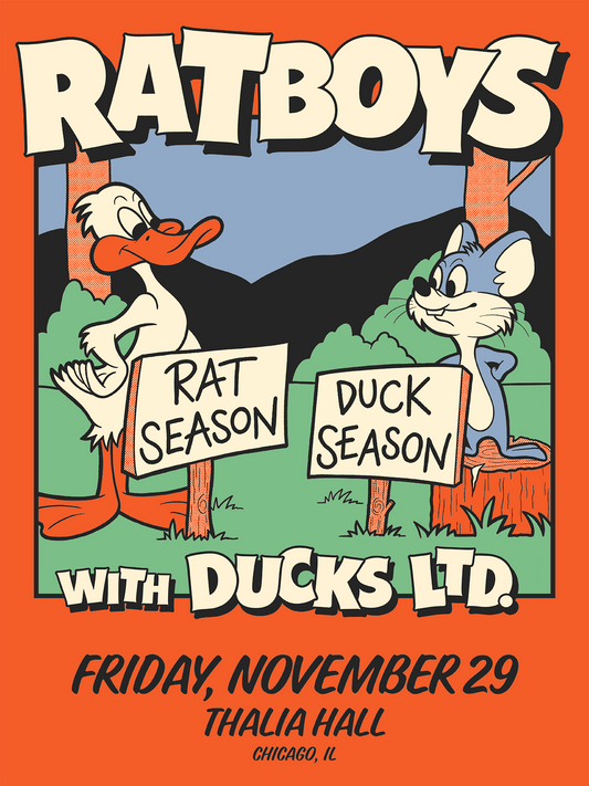 Ratboys with Ducks LTD at Thalia Hall 11/29/24 Poster