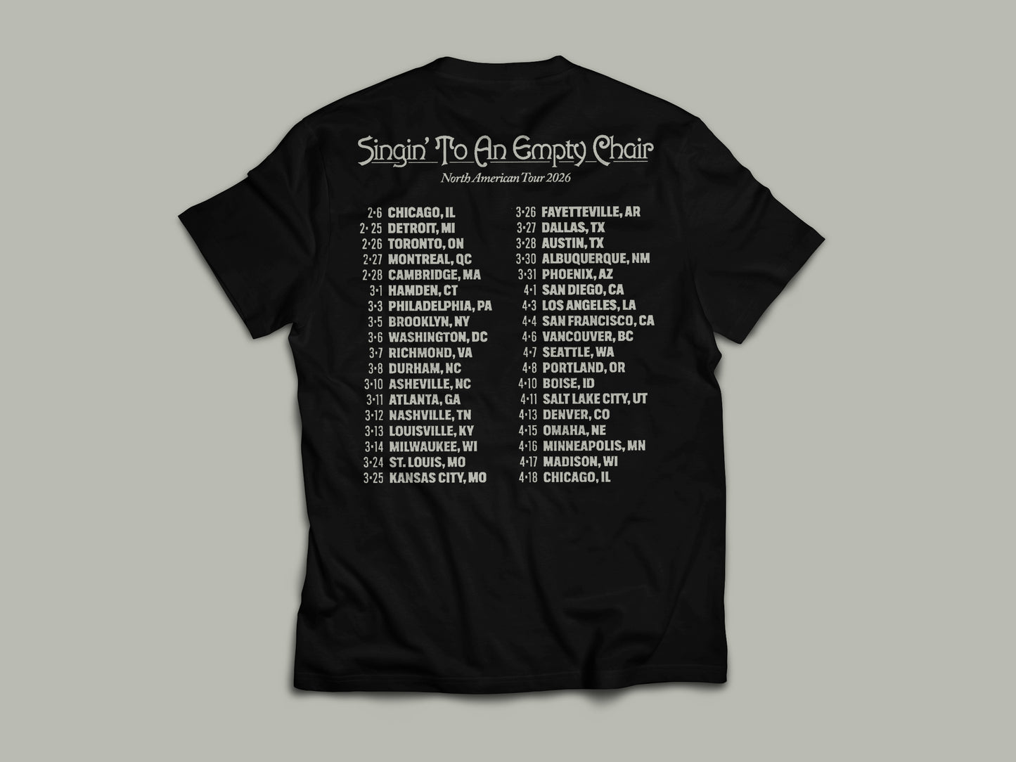 2026 "When the Sun Explodes Tour" Tee