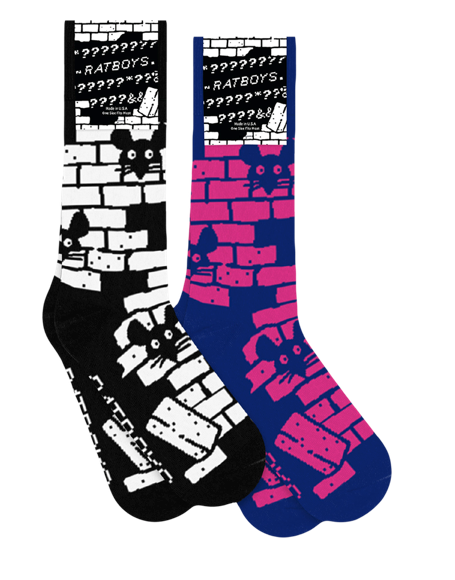 Ratboys Bricks Socks