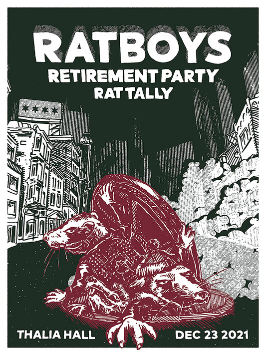 Ratboys @ Thalia Hall Screenprinted Poster 12/2021